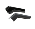 RAIN GUTTER SPOUTS EXTENDED RIGID BLACK