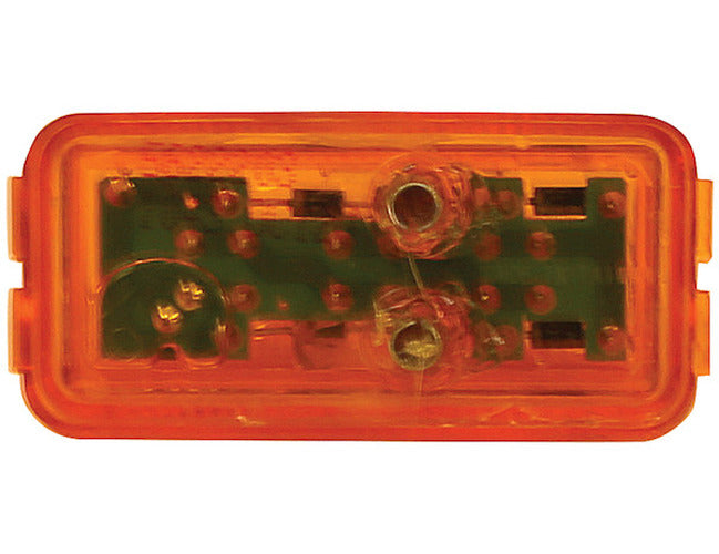 LIGHT MARKER3 LEDAMBER2.5INRECT 10PC