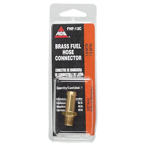 BRASS FUEL CONNECTOR 3/8 HOSE MAL