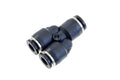 5/32IN VACUUM FITTING Y UNION (5/32IN TO 5/32IN) PUSH TO CONNECTBLACK