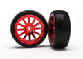 WHEEL AND TIRE RED
