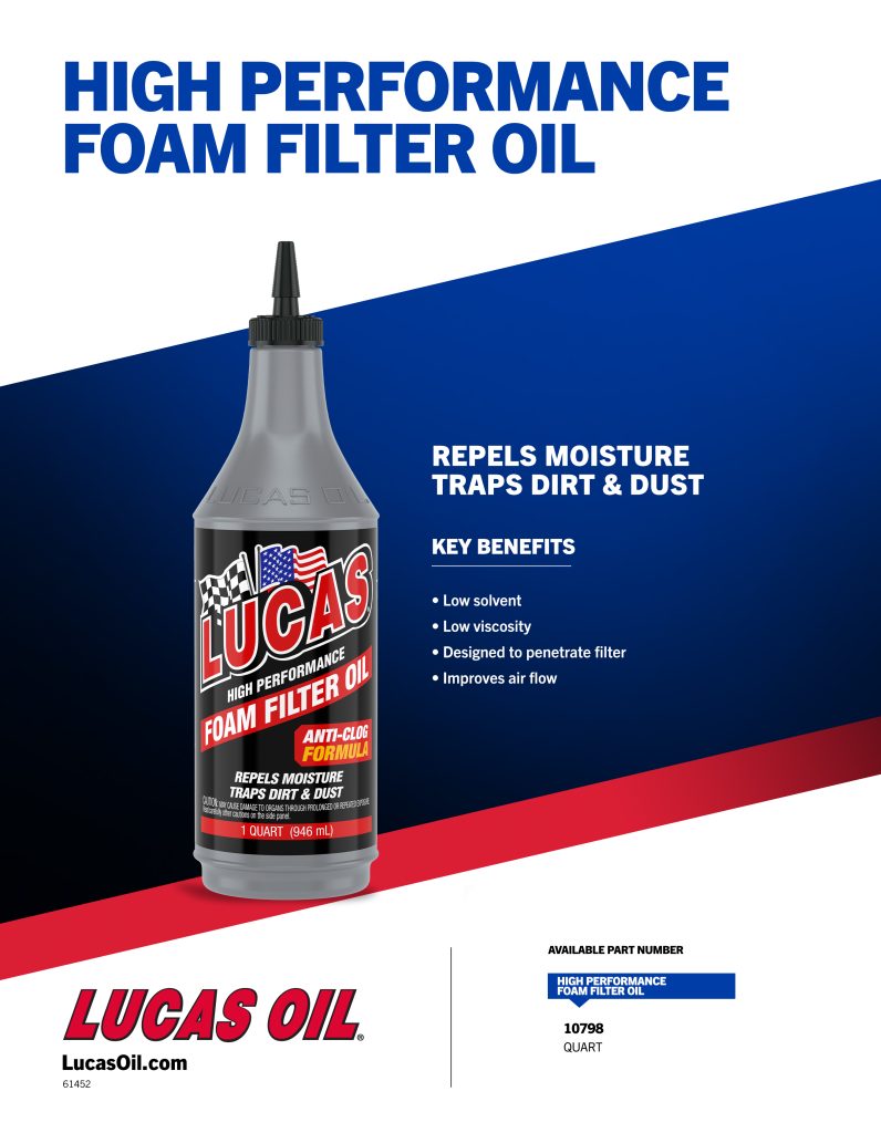 FOAM FILTER OIL 1 QUART CASE OF 12