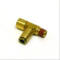 Ridetech Airline Fitting Compressor Tee 1/4in NPT x 1/8in Female NPT x 1/4in Airline