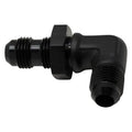 DeatschWerks 6AN Male Flare to 1/4in Male NPT Adapter - Anodized Matte Black