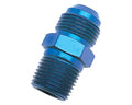 Russell Performance -8 AN to 1/2in NPT Straight Flare to Pipe (Blue)