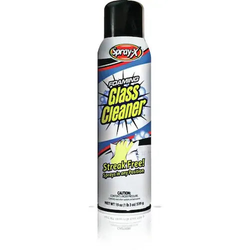 SPRAY-X FOAM GLASS CLEANER 19OZ.