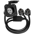 PLUG COVER;7WAY ROUND;BLACK