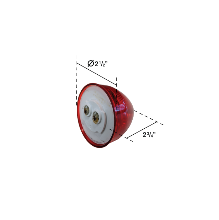UNI-BOND LIGHTING SAFETY red auto part