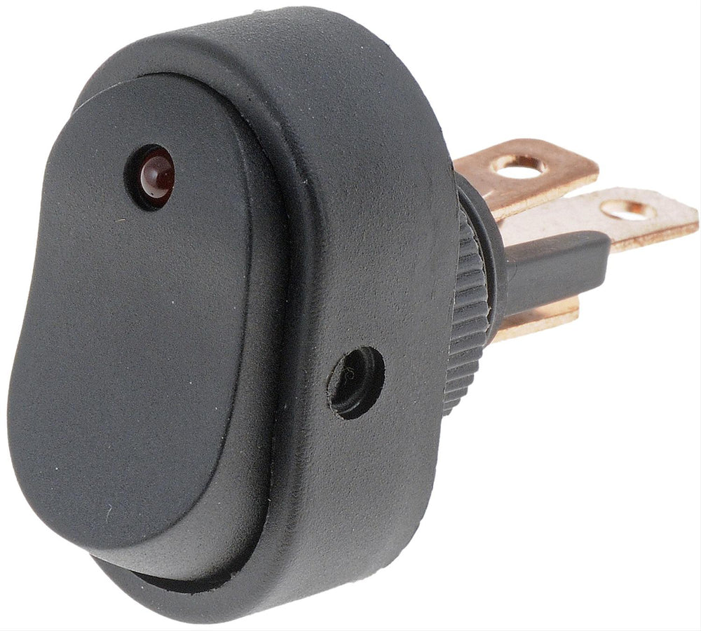 ROCKER OBLG LED BLK/RED