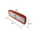 1INX4IN RECTANGLE SEALED MARKER LAMP AMBER