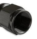 Straight Push-On Hose Ends -6 AN Black Satin Anodized Finish Mr Gasket