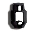 12MM X 1.25 ACORN BULGE SEAT BLACK CHROME (13/16IN HEX) CLAMSHELL
