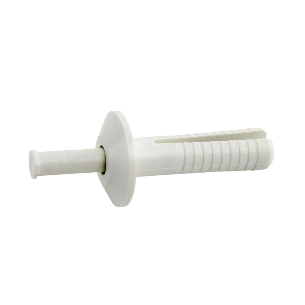 1IN PLASTIC RIVET WHITE