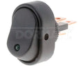 ROCKER OBLG LED BLK/GRN
