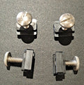 PKGD. SLIDE LOCK W/HD SCREW (PR)BLK