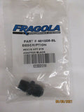 Fragola -8AN x 3/8 NPT Straight Adapter - Black