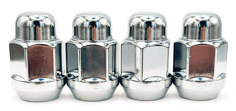 12MM X 1.75 ACORN BULGE SEAT HEAT TREATED (3/4IN HEX) LUG NUTS 4 BAGGED