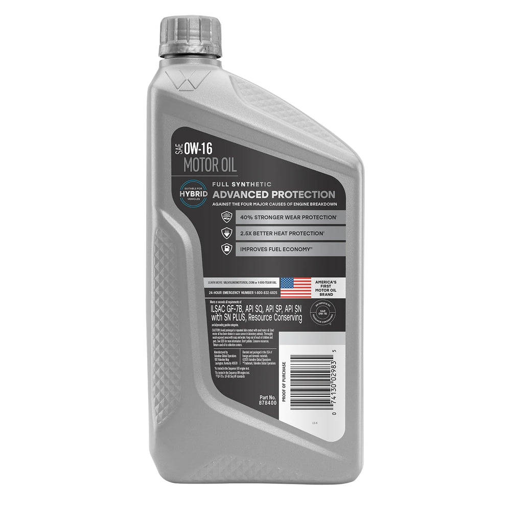 VAL EZ ADV FULL SYN 0W16 QT