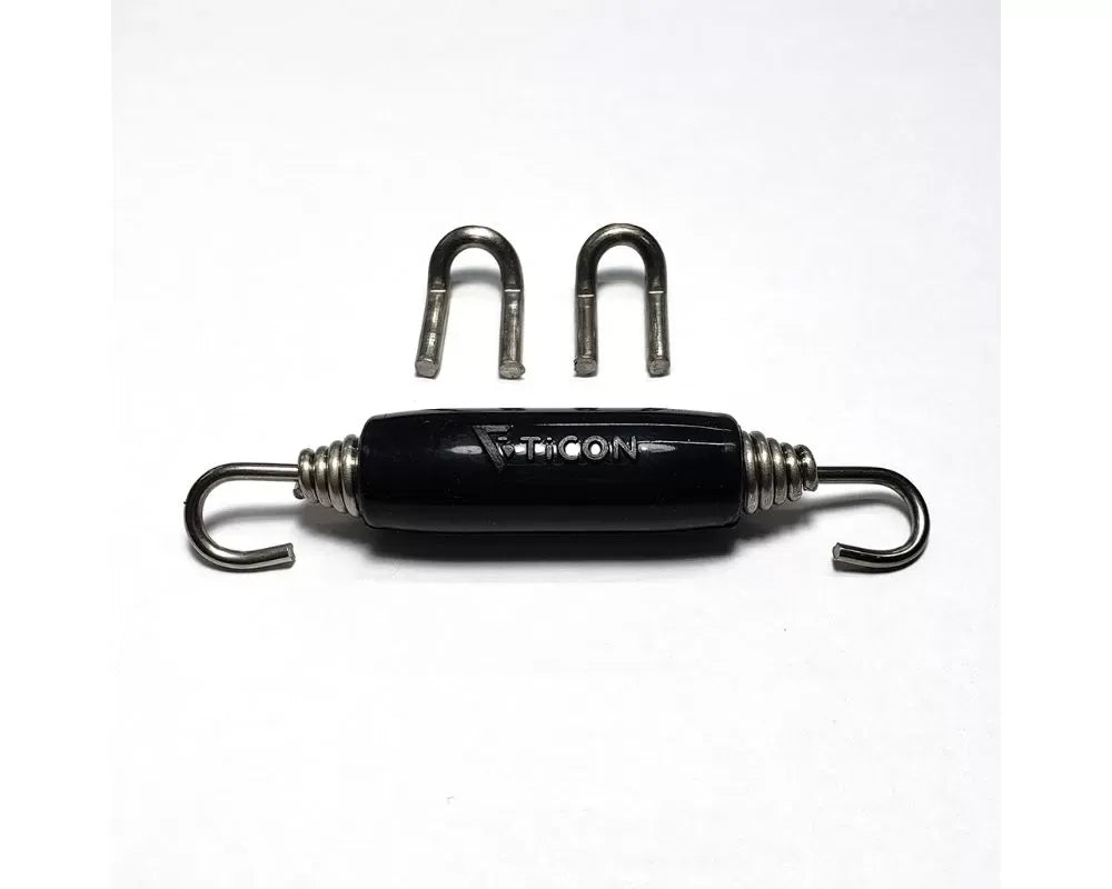Stainless Bros Spring Tab Kit - Single SS304 (1 Spring 2 Hook and 1 Black Silicone Sleeve)