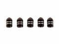 Rugged Ridge Valve Stem Cap Aluminum Black 5 Pack