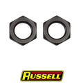 Russell Performance -6 AN Bulkhead Nuts 9/16in -18 Thread Size (Black)