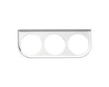 Gauge Mount Panel 2 in Chrome Triple
