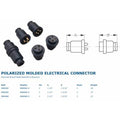 MOLDED ELECTRICAL CONNECTOR 2- PRON