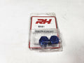 06 TWO PIECE AN/JIC FLARE CAP NUT BLUE
