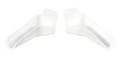 RIGID EXTENDED RAIN GUTTER SPOUTS POLAR WHITE
