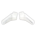 RIGID EXTENDED RAIN GUTTER SPOUTS POLAR WHITE