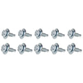 Body Bolt 3/4in 10pk Silver