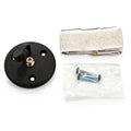 COAXIAL CABLE PLATE W/CAP SINGLE BLACK