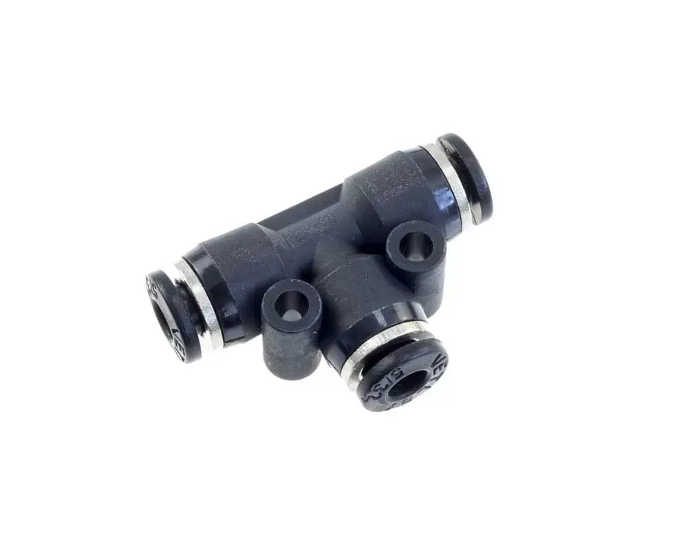 3/8IN VACUUM FITTING TEE (3/8IN TO 3/8IN) PUSH TO CONNECTBLACK