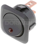 ROCKER RD LED BLACK/RED