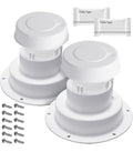 UNIVERSAL PLUMBING VENT KIT W/PUTTY & SCREWS WHITE