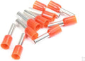ORANGE 12 GA FERRULES - PACKAGE OF 100