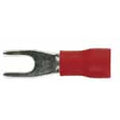 RED VINYL SPADE TERMINAL 22-18 GAUGE #6 PACKAGE OF 100