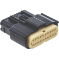 NAMZ 07-23 V-Twin Molex MX-150 20-Position Female Connector - Black (HD 72500-07BK)