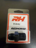 08 STRAIGHT MALE ADAPTER TO 08 (1/2) NPT MALE BLACK