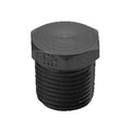 Fragola 1/4 Male Hex Pipe Plug - Black