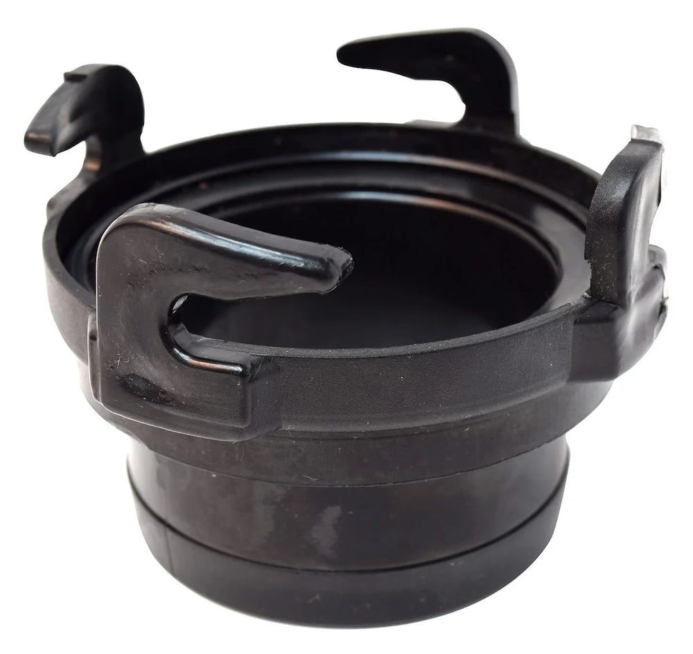 HOSE ADAPTER 3IN STRAIGHT ROTATING BLACK CARDED