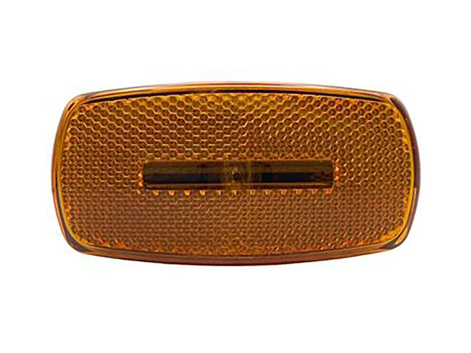 REPLACEMENT LENS FOR AMBER OBLONG LED & INCANDESCENT MARKER LIGHT