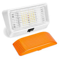 PORCH LIGHT #79 OVAL AMBER W/WHITE