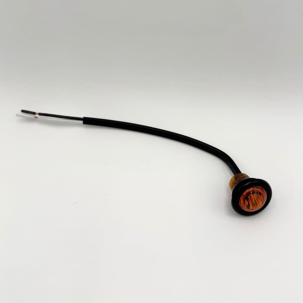 LIGHT,.75IN,RD,MARKER,3LED,AMBER,W/