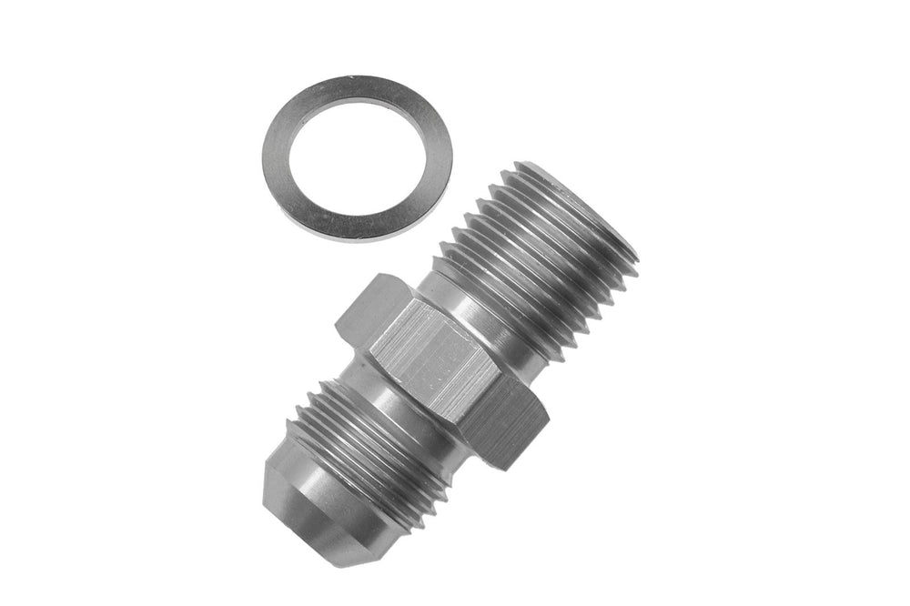 06 MALE AN/JIC FLARE TOM10X1.0 INVERTED ADAPTER CLEAR