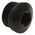 DeatschWerks 6AN ORB Male Plug Low Profile Internal Allen/Hex (Incl O-Ring) - Anodized Matte Black