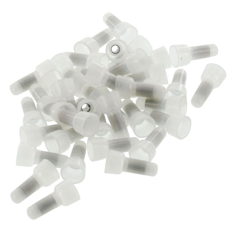 CRIMP CAP LONG NECK NYLON 16-14 GAUGE PACKAGE OF 100