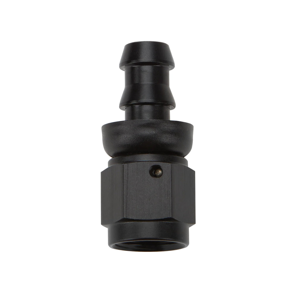 Pushlock Hose End Black Straight -4
