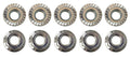 Moroso Zinc Serrated Flange Nuts - M8 X 1.25 (10 Pack)