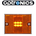 LED MARK LIGHT;SQUARE;STUD;AMBER
